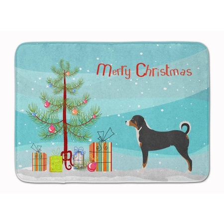 Carolines Treasures Appenzeller Sennenhund Christmas Machine Washable Memory Foam Mat BB8450RUG
